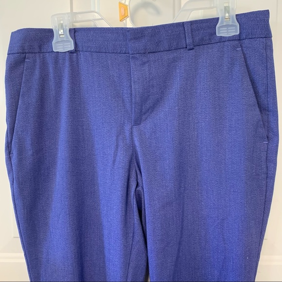 Banana Republic Avery Pants Womens Chambray Soft Stretch Denim Tapered Leg Sz 10 - Picture 3 of 10